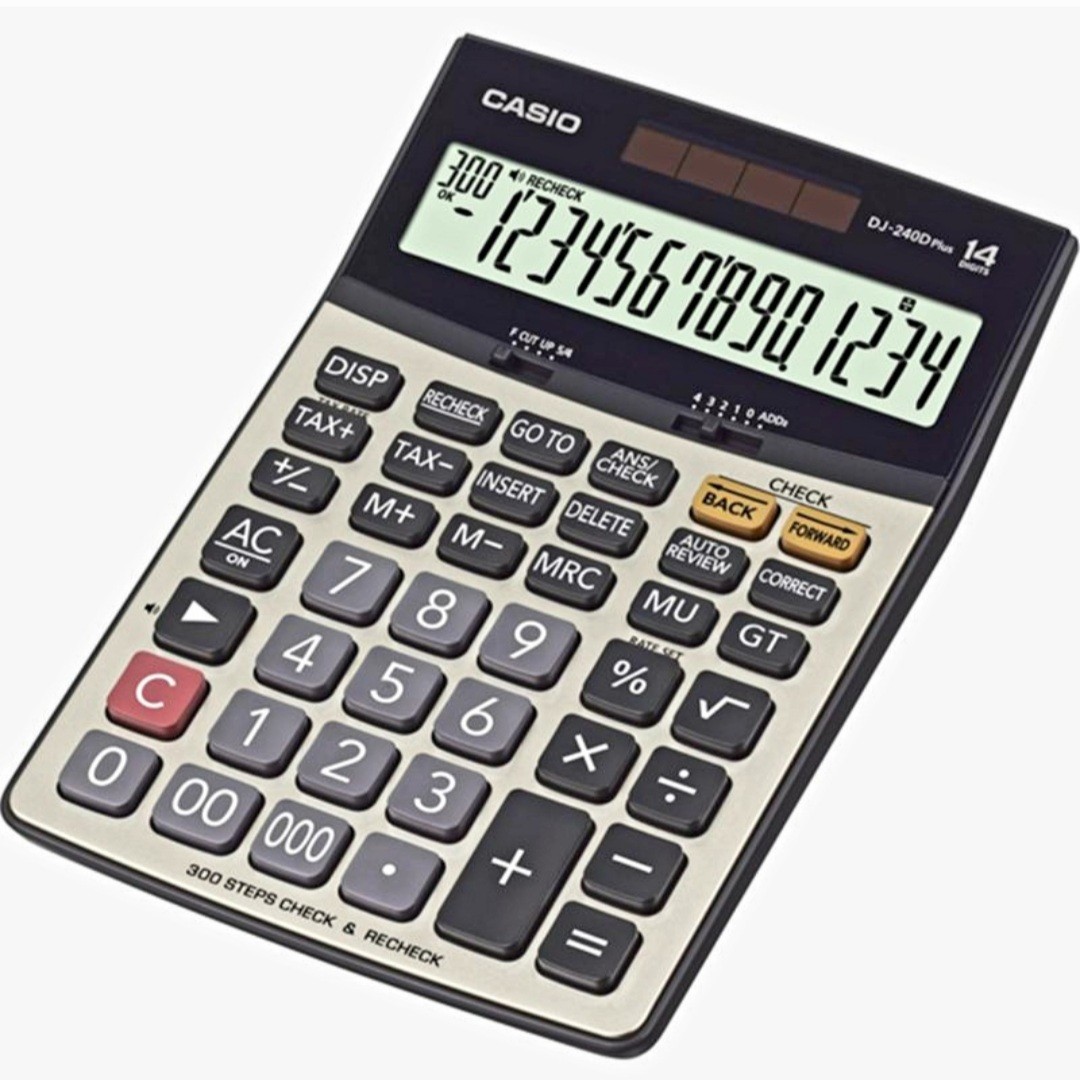 ماشین حساب کاسیو مدل CASIO DJ-240D Plus (اصل- ارسال رایگان)