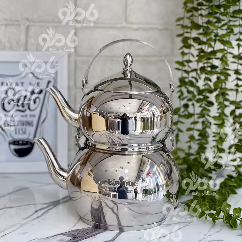 ست کتری و قوری استیل 2.5 لیتر یونیک 7266