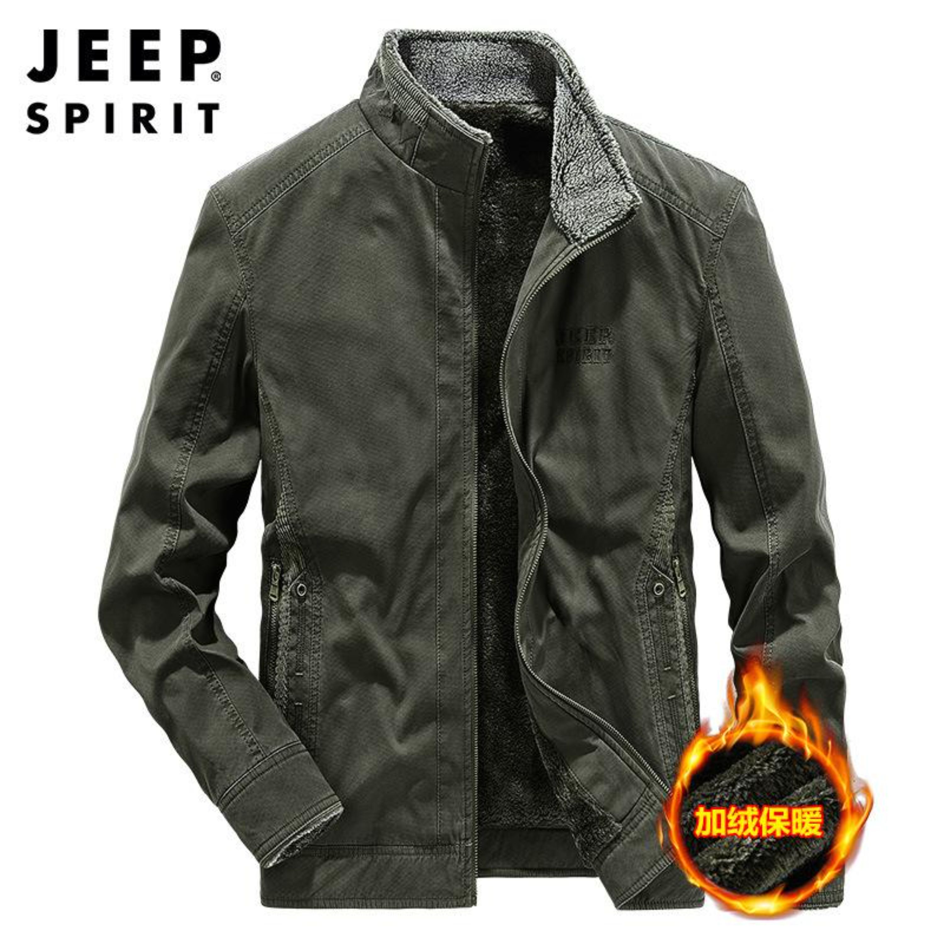 کاپشن مردانه کتان مارک اورجینالjeep دارای جنس بسیار عالی
