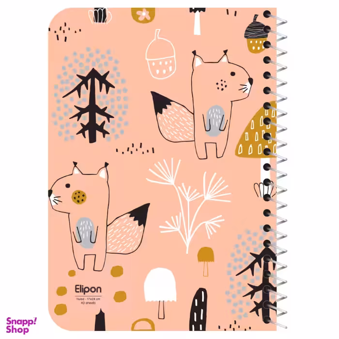 دفتر 40 برگ سیمی الیپون (Elipon) کد 2141314