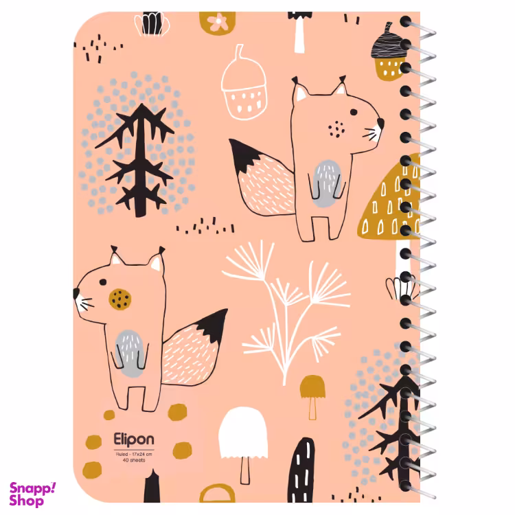 دفتر 40 برگ سیمی الیپون (Elipon) کد 2141314