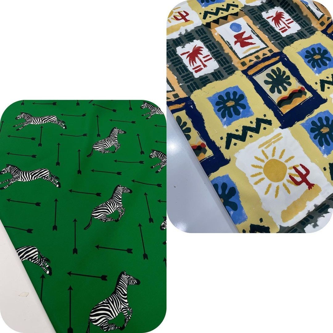 پارچه ی کرپ مازراتی طرحدار 4 مناسب برای کت و اورال یا سرهمی و مانتو و دامن و خرجکار و کتان و شومیز 