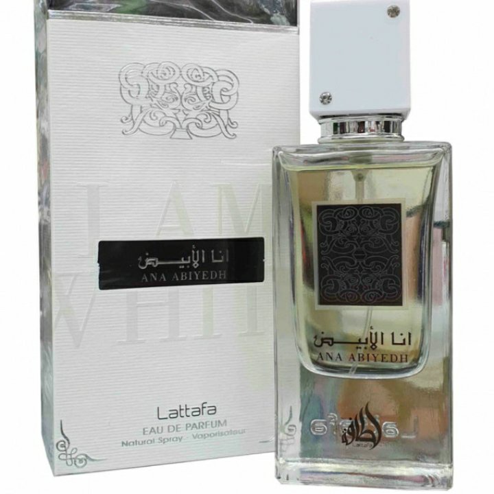 ادکلن اناالابیض 60میل کیفیت و بو عالی ماندگاری یک هفته  برند لطافه