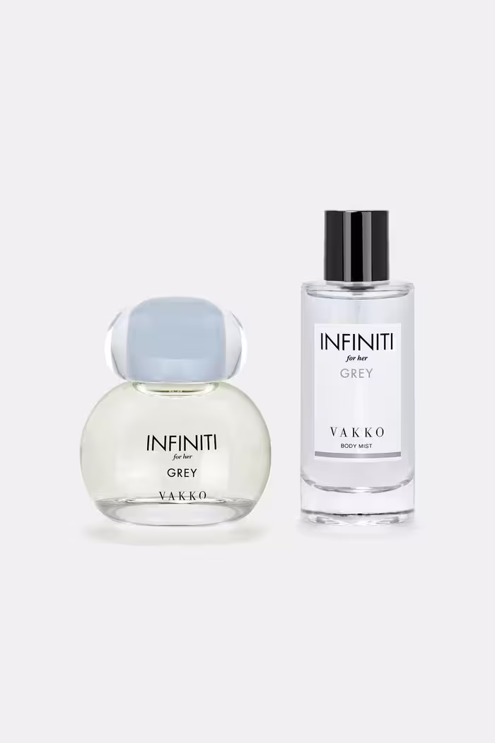 عطر زنانه infini برای هر مجموعه 2 خاکستری Vakko