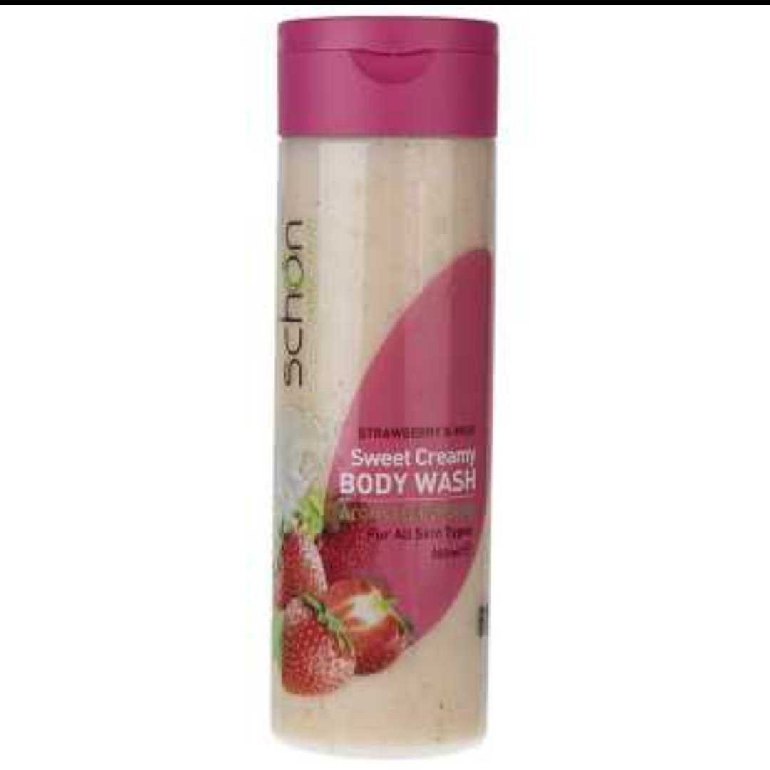 شامپو بدن کرمی شیر توت فرنگی شون
schon creamy body wash