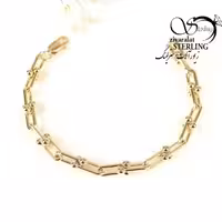 دستبند طرح طلا کد 7537