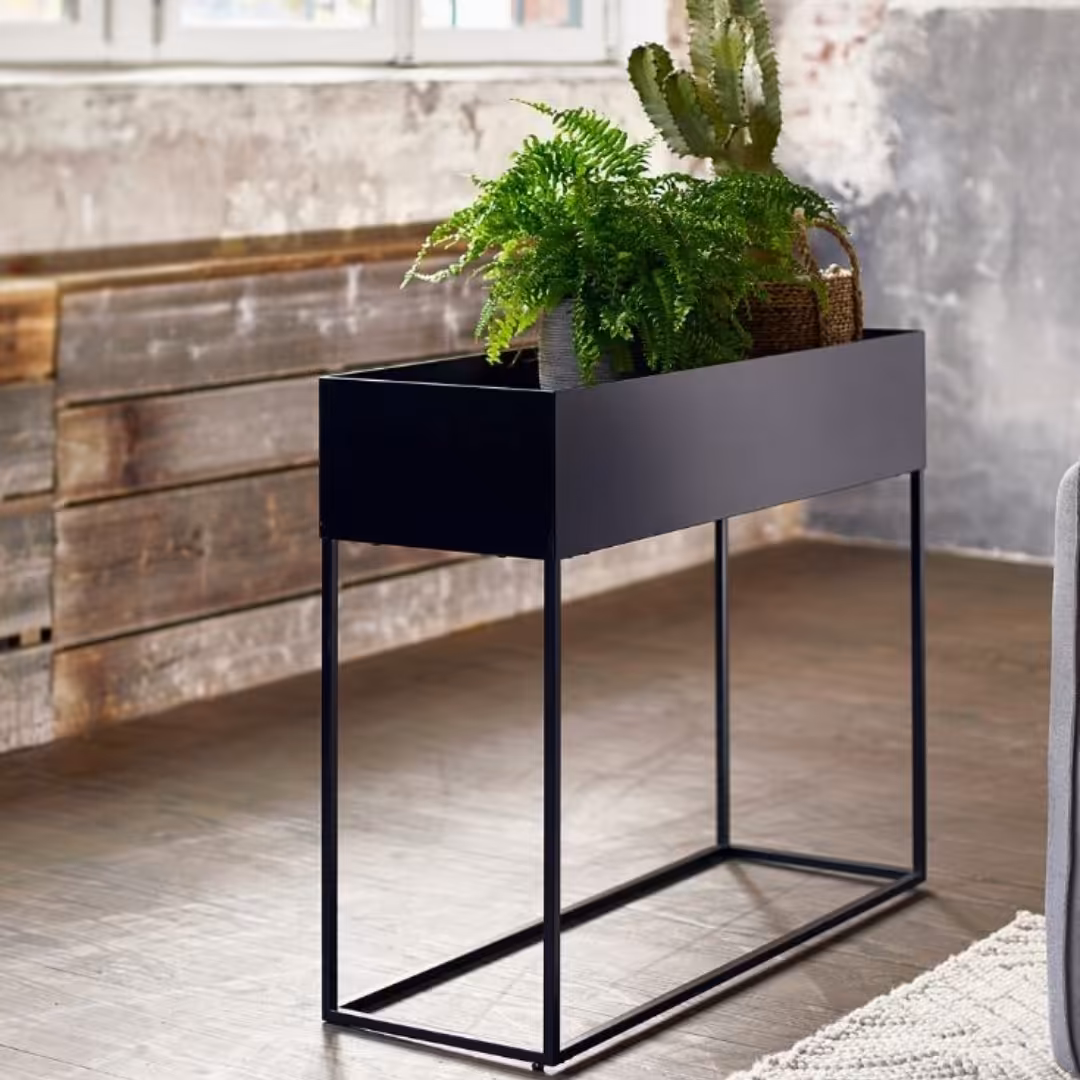 گلدان فلزی مستطیلی مدرن