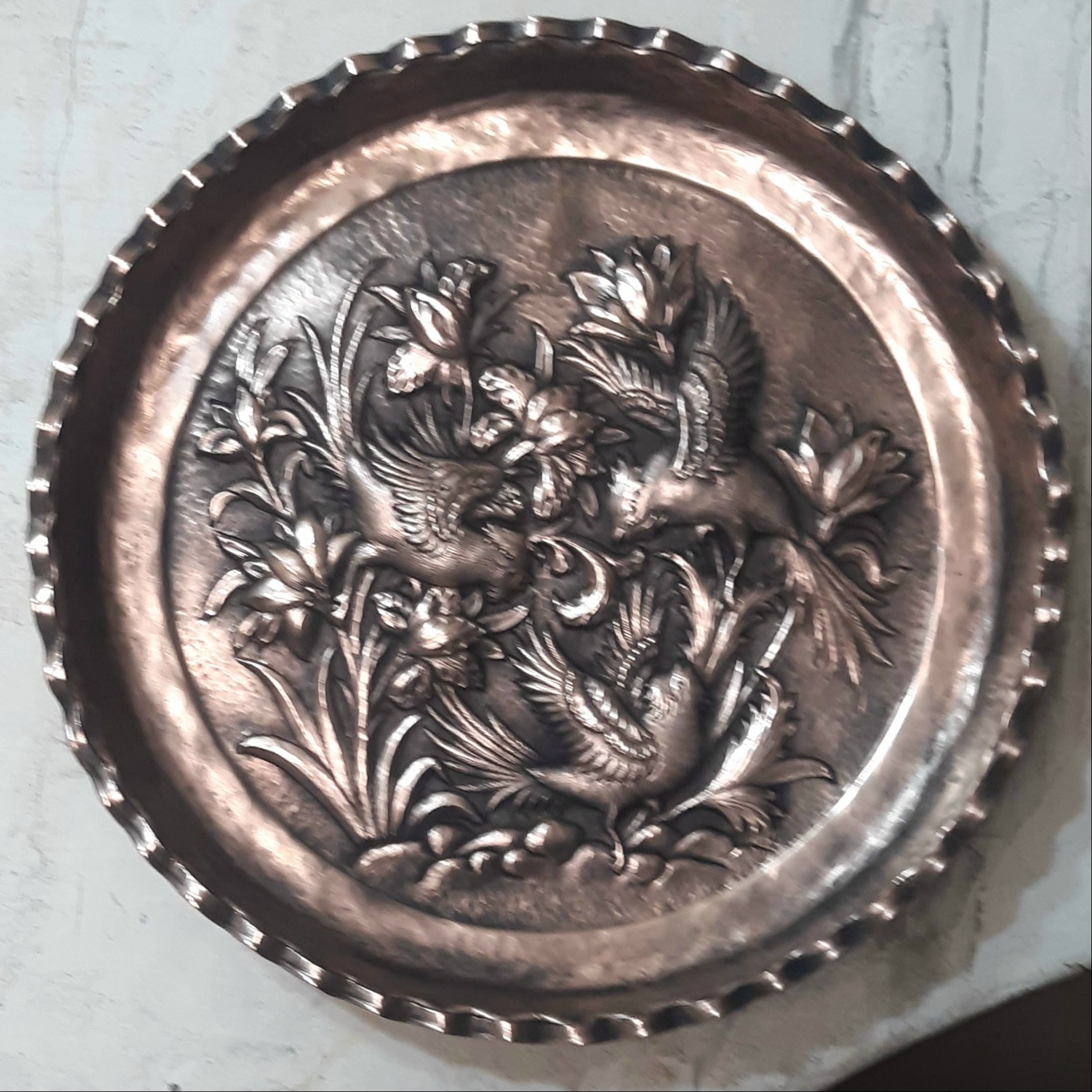 سینی مسی وزن 1600 قطر 40 سانت