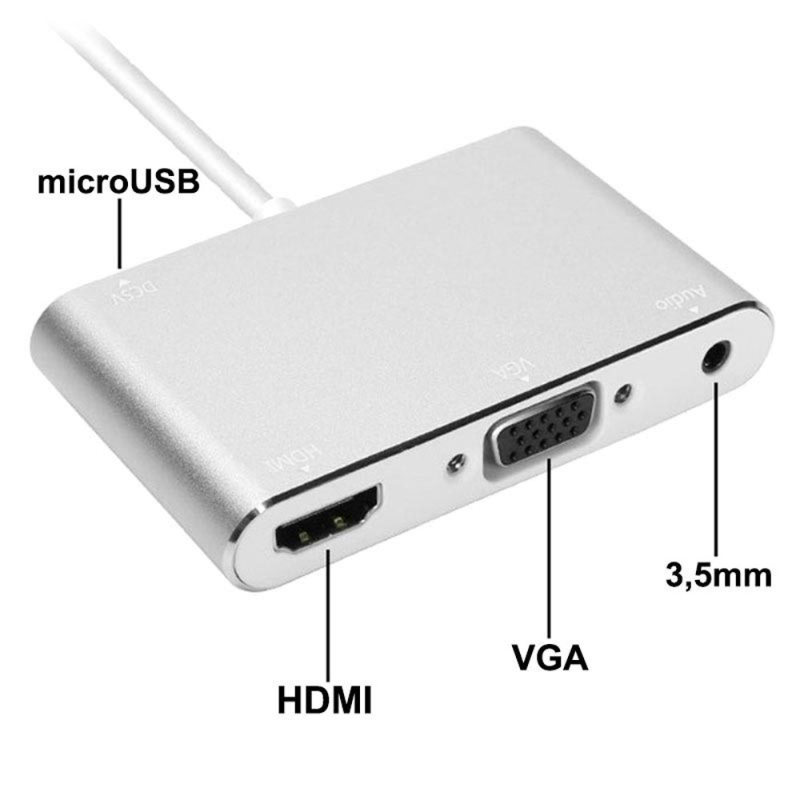 مبدل USB به Audio/HDMI/VGA مدل P88