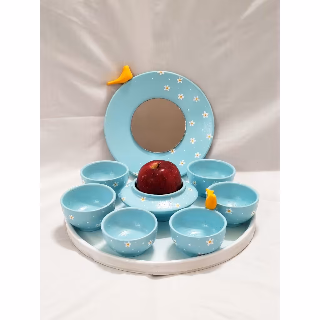 ست هفتسین سفالی بابونه