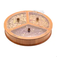 جعبه دمنوش جعبه پذیرایی جعبه آجیل و خشکبار چوبی لوکس باکس کد LB35-01 