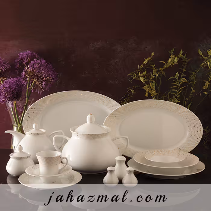 سرویس چینی زرین طرح سان رایز 108 پارچه