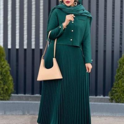 مانتو شلوار زنانه مدل ️نام : کت و دامن عیدااااانه مدل سوگلی