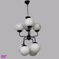 لوستر 8 شعله نورهام مدل مولکولی 8