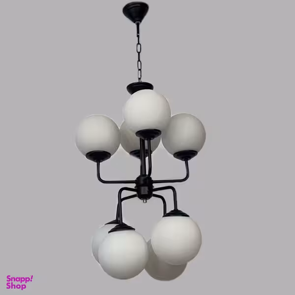 لوستر 8 شعله نورهام مدل مولکولی 8