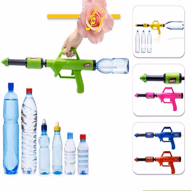 تفنگ آبپاش بطری خور کیفیت متوسط  قیمت مناسب تفریح تابستونی