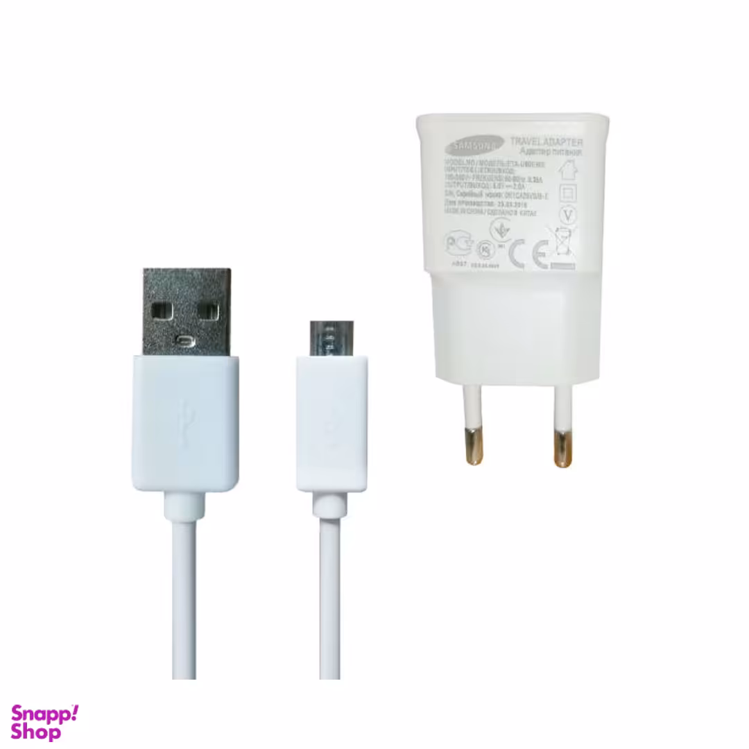شارژر دیواری مدل A500-SMWI به همراه کابل تبدیل MicroUSB