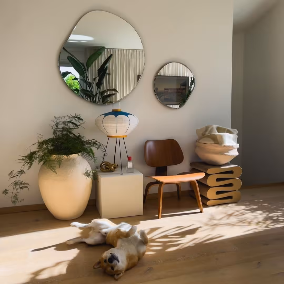 آینه دیواری ست دفرمه در ابعاد 70/75_ 40/45