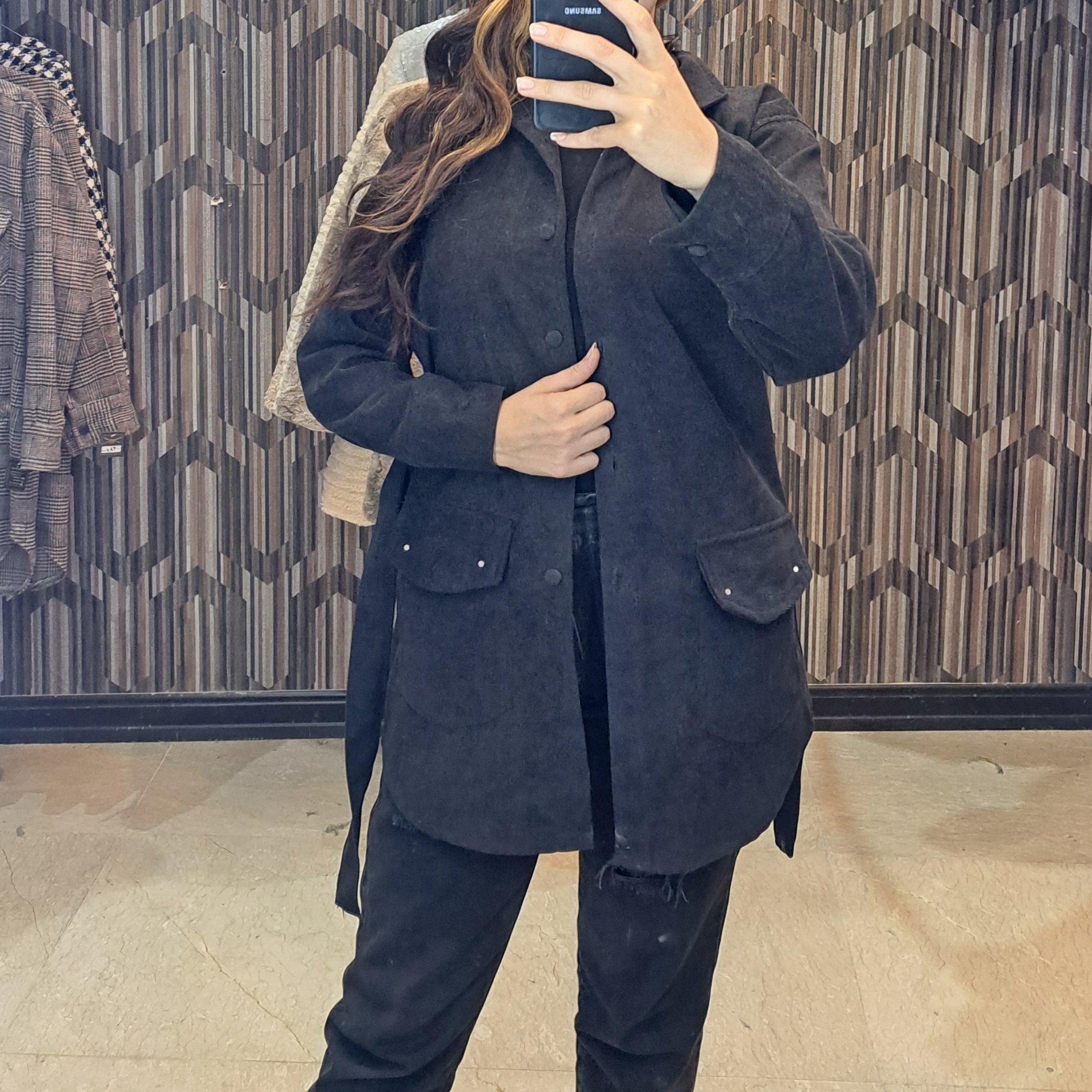 مانتو مخمل کبریتی