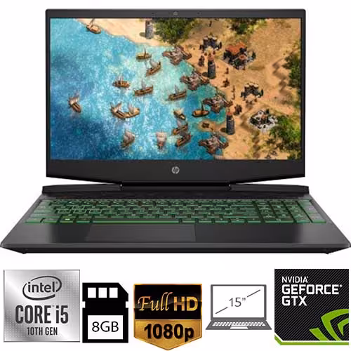 لپ تاپ گیمینگ hp پاویلیون 15-dk1006ne - دیجی 63