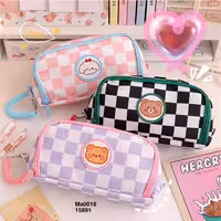 جامدادی وارداتی کیفیت تضمینی شیک و خوشگل و جادار در 3 رنگ جذاب جنس برزنتی کیفیت عالی 