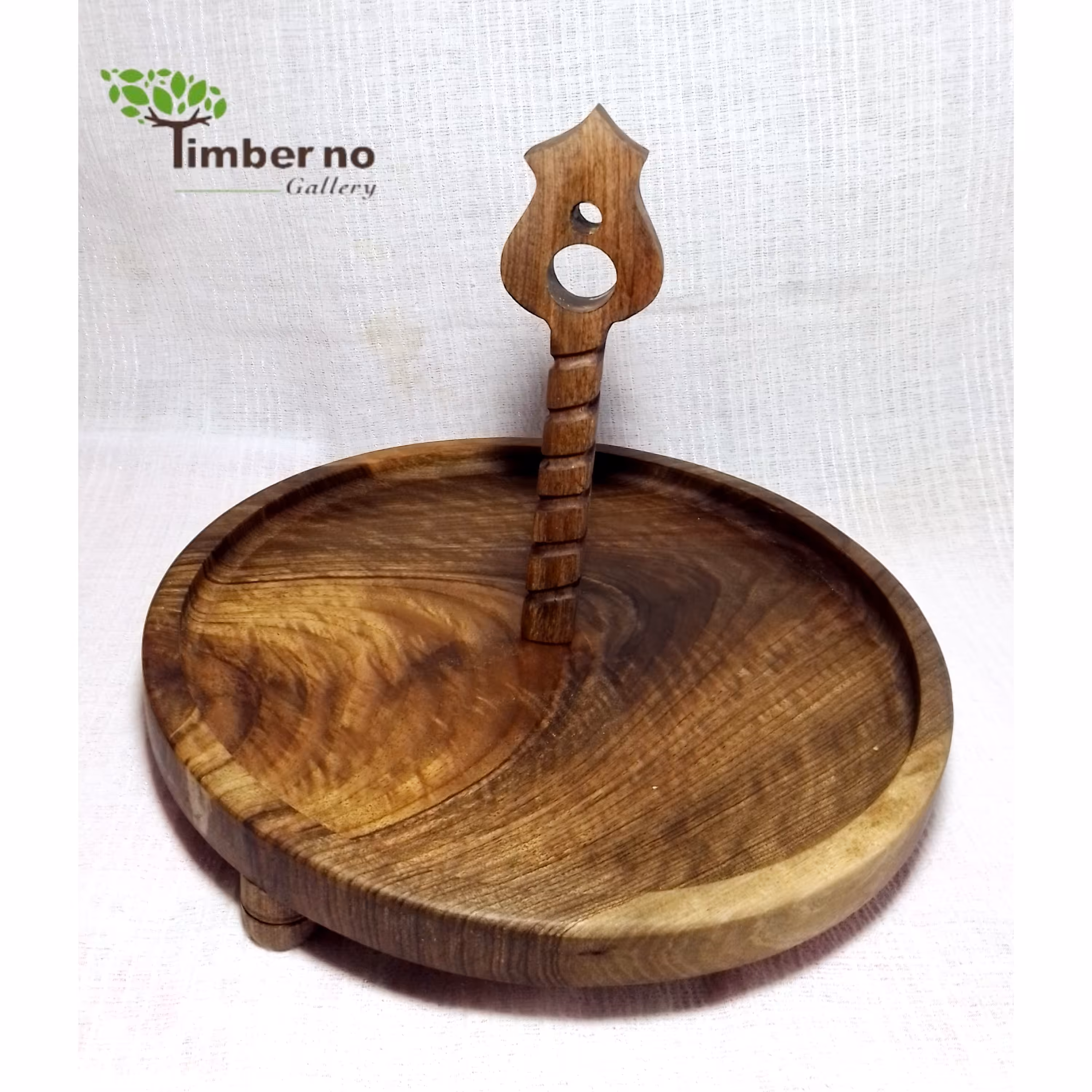 رایزر چوبی گرد دسته چوبی           