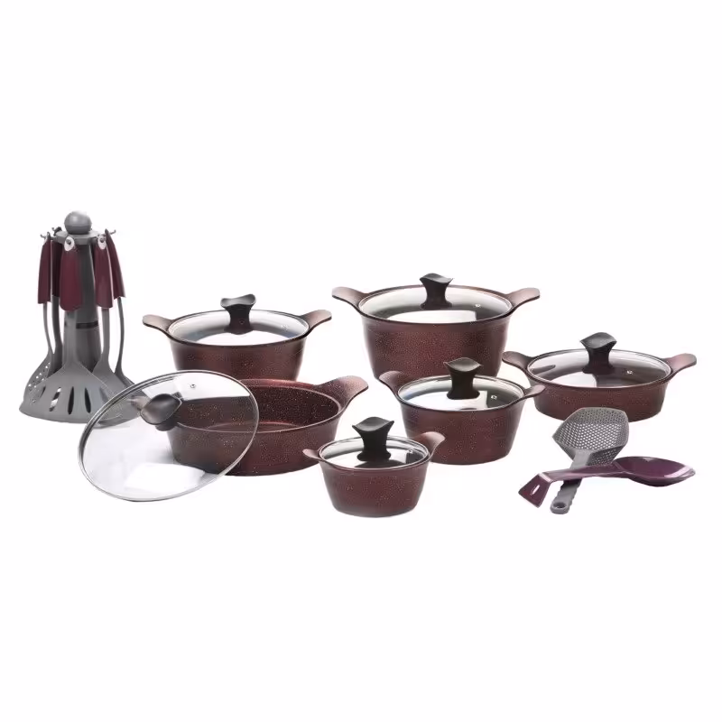 سرویس قابلمه 21 پارچه سام ست مدل توژال