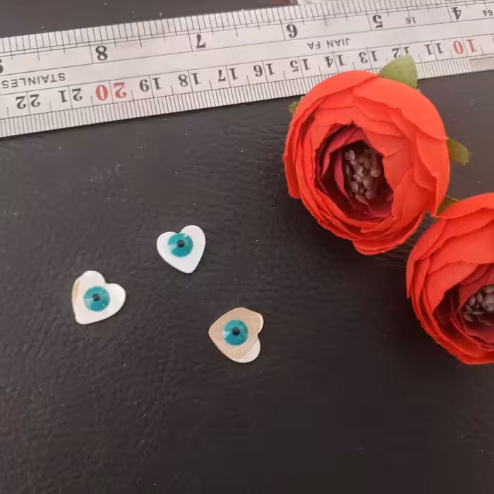 سنگ صدف چشم نظر قلبطبیعی تک عددی