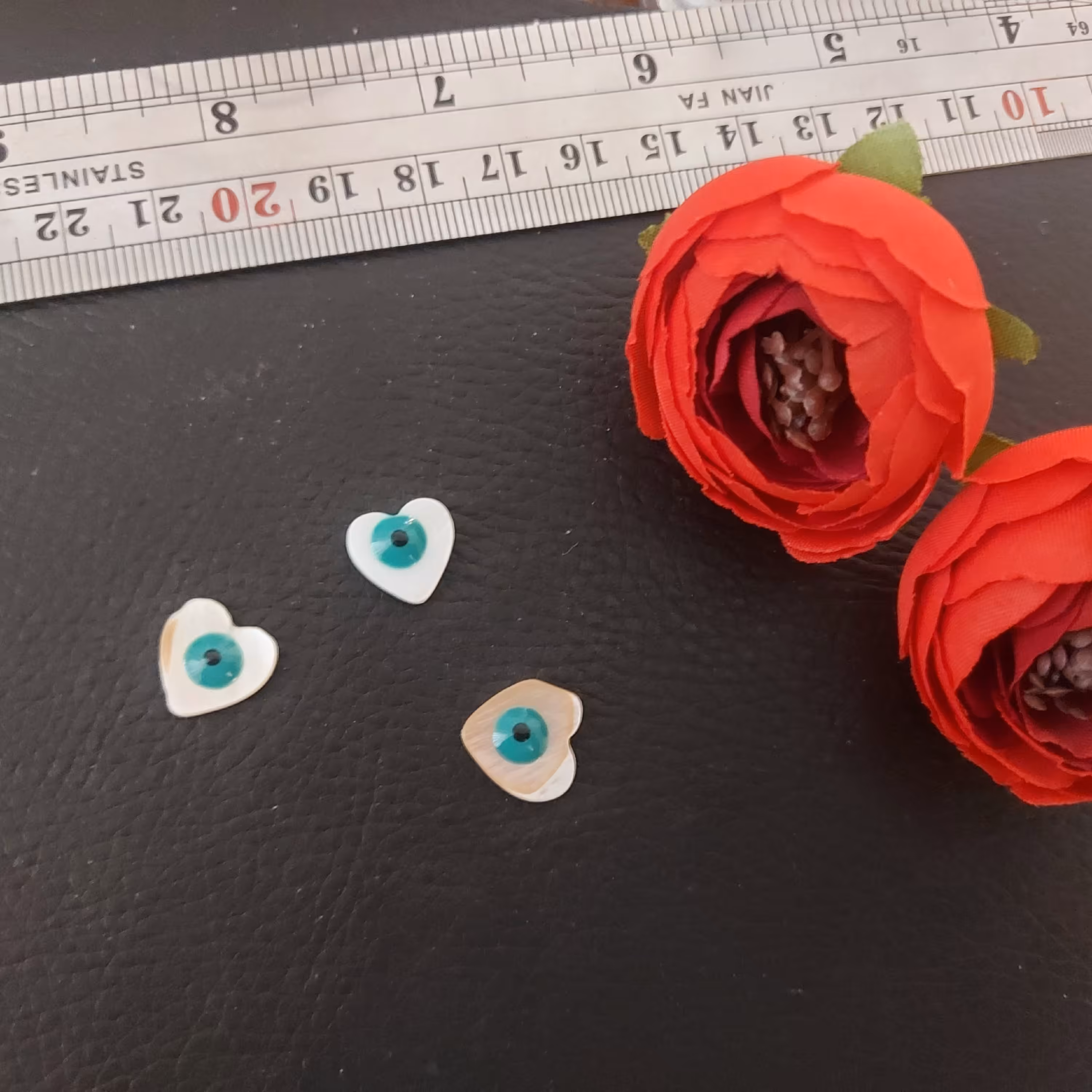 سنگ صدف چشم نظر قلبطبیعی تک عددی