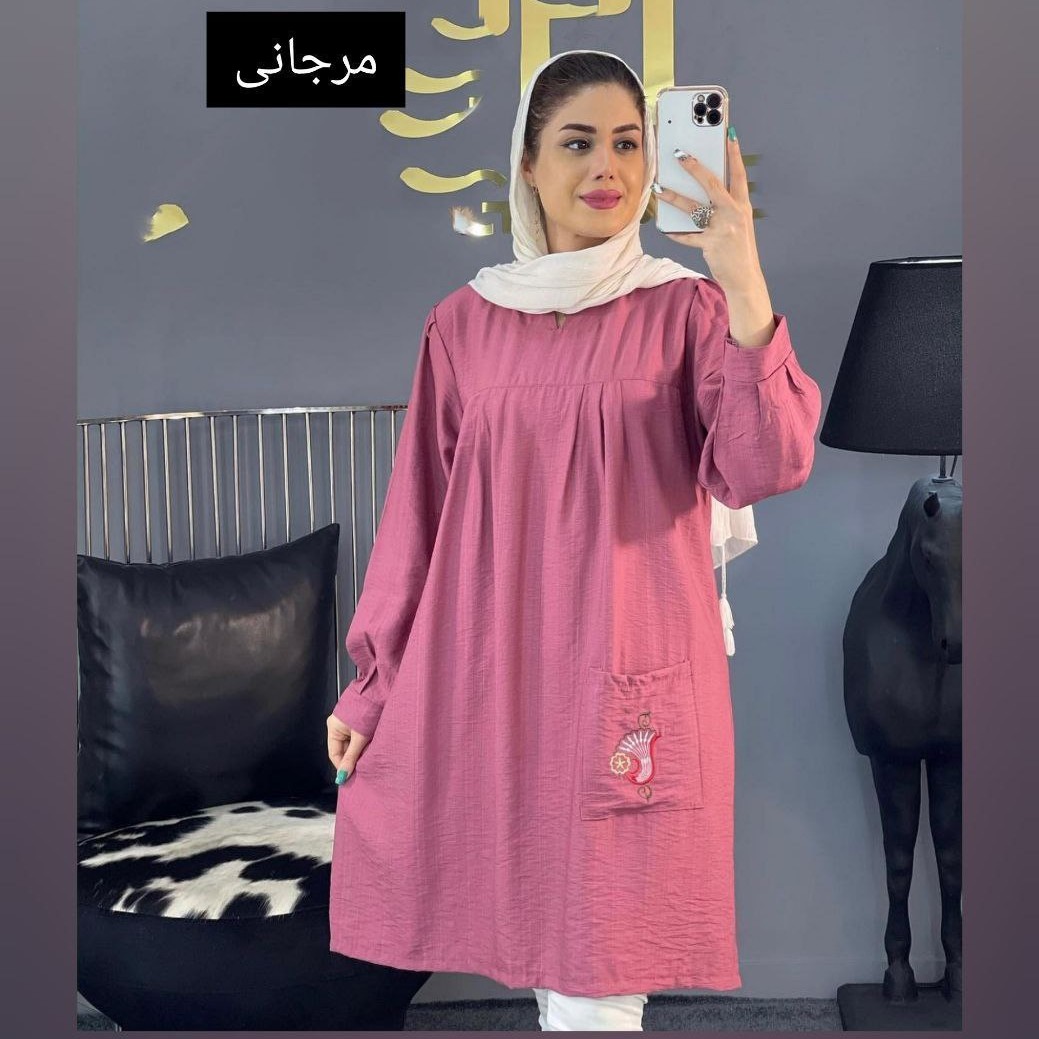 مانتو عیدانه بابوس پارچه خنک مناسب تابستون و بهار
مرجانی  