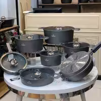 سرویس قابلمه 15پارچه راکلندطرح آلمانی شیک وحرفه ای هزینه ارسال رایگان محترم 