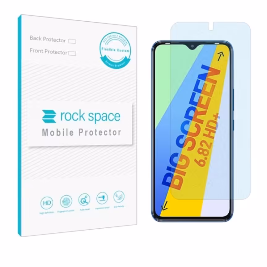  گلس نانو مات بلوکات (ضد اشعه آبی) و ضد ضربه گوشی اینفینیکس smart 6 Plus برند راک اسپیس

