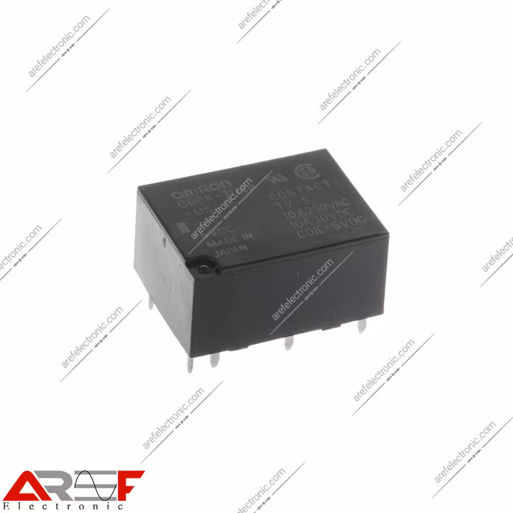 رله امرن لچ مدل G6CK-1114P-US دارای 5 ولت و 6 پین - فروشگاه عارف الکترونیک