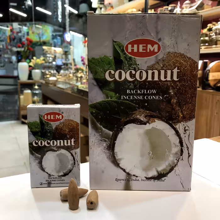 عود هندی آبشاری 50 گرمی رایحه نارگیل بسته 10تایی