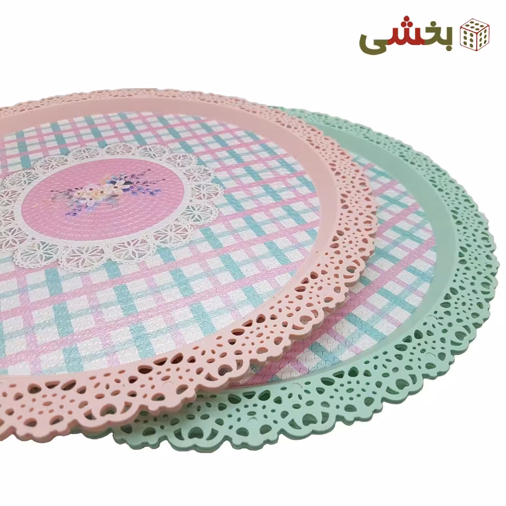 سینی لبه گرد دانتل