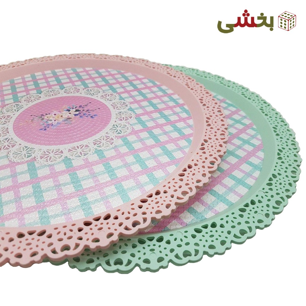 سینی لبه گرد دانتل
