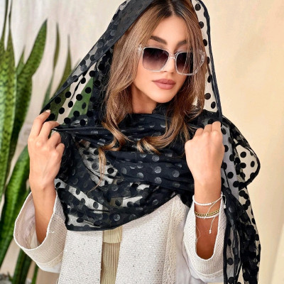 شال توری توپی مخمل مجلسی