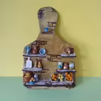 دست سازهای کوچک من آشپزخانه ی مینیاتوری یا مگنت آشپزخانه محصولی از ستاره چوبی