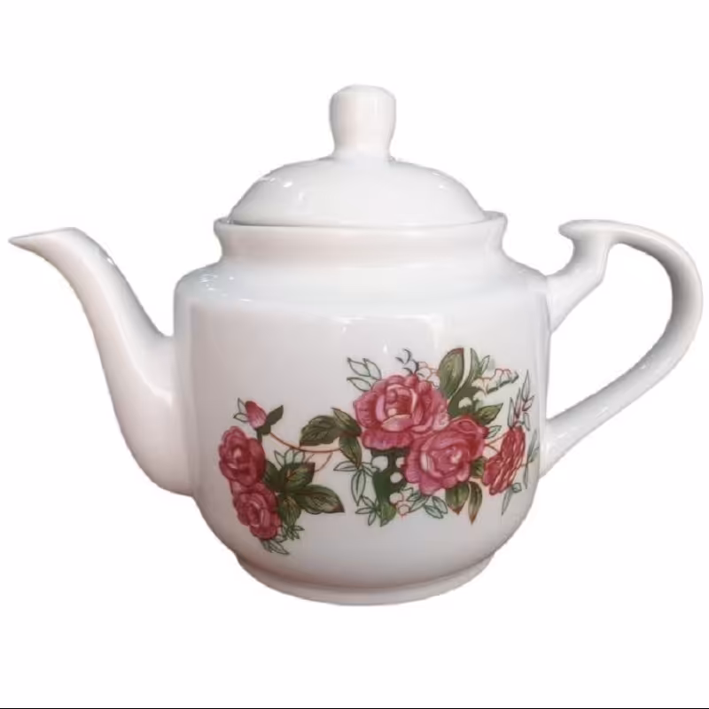 قوری مرجان طرح سرخی 5 کوب