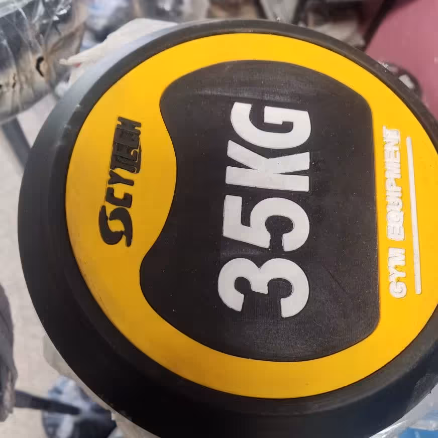دمبل گرد 35 کیلوگرم رنگی یک جفت