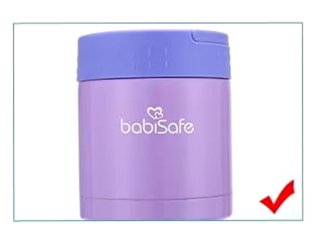 فلاسک غذا داخل استیل به همراه قاشق حجم 280 ML طرح حیوانات
