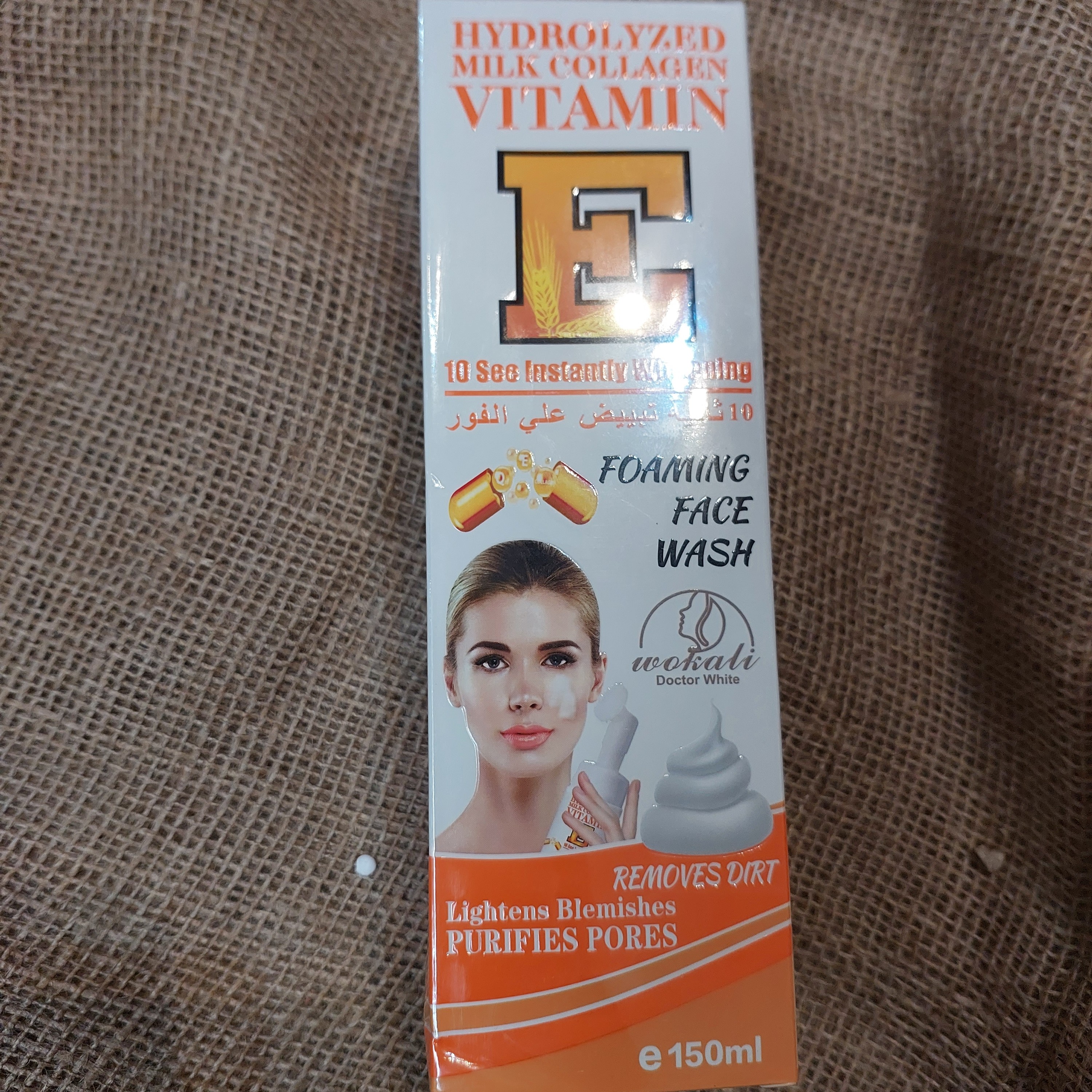 فوم شستشو صورت با سری فیس براش دار  فوم شستشوی صورت وکالی Wokali مدل Vitamin



