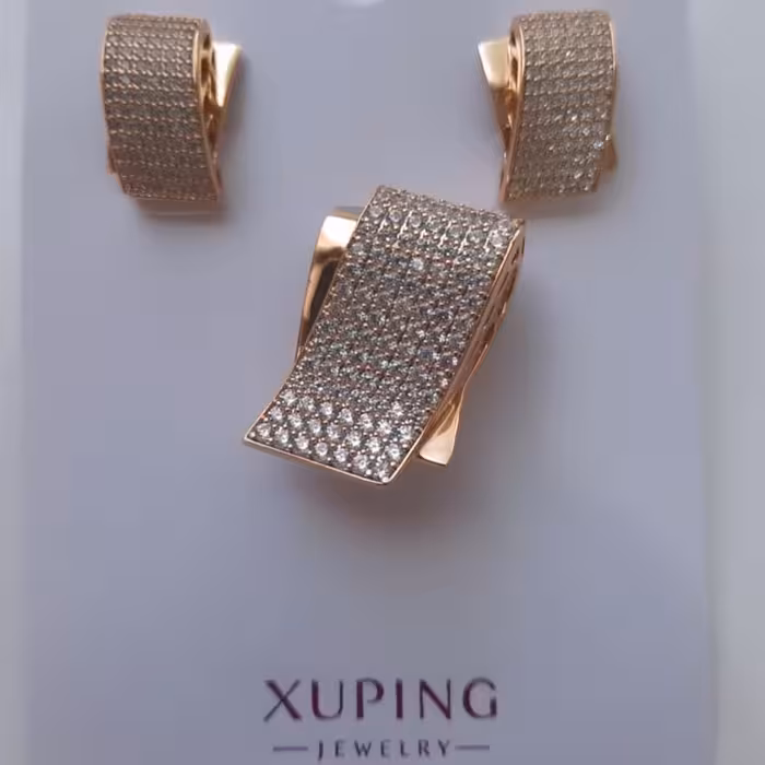 نیم ست ژوپینگ کاملا مشابه طلا و شیک