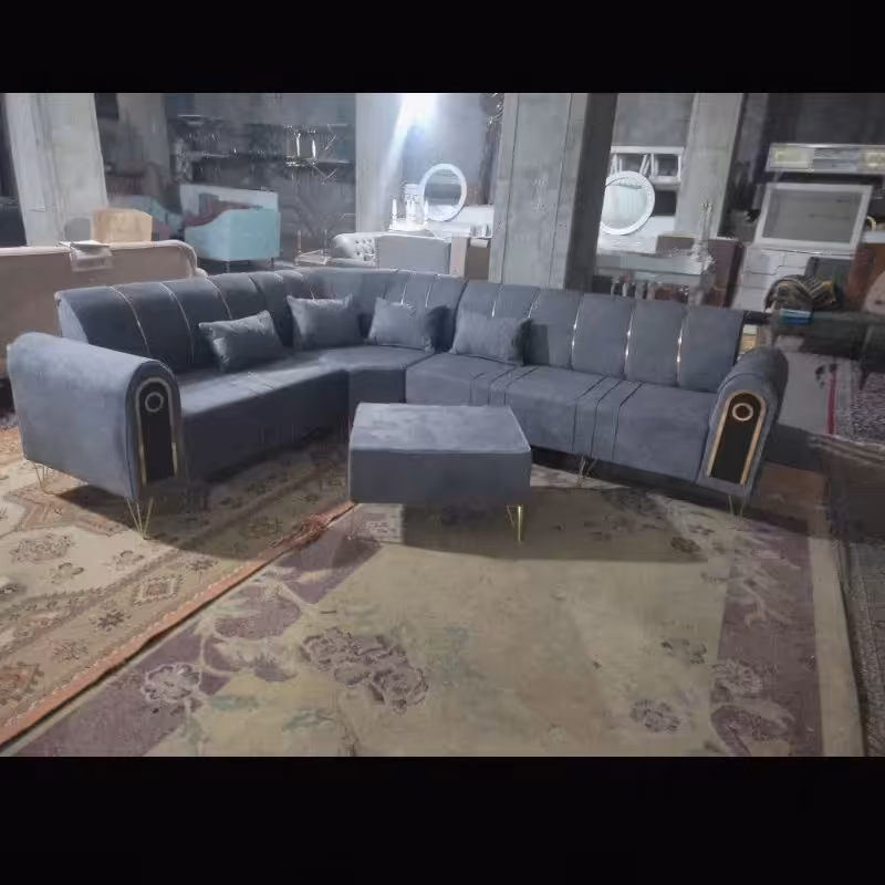 مبل راحتی ال چستر راحتی مدل زیبا و پر فروش پارچه مسکو 