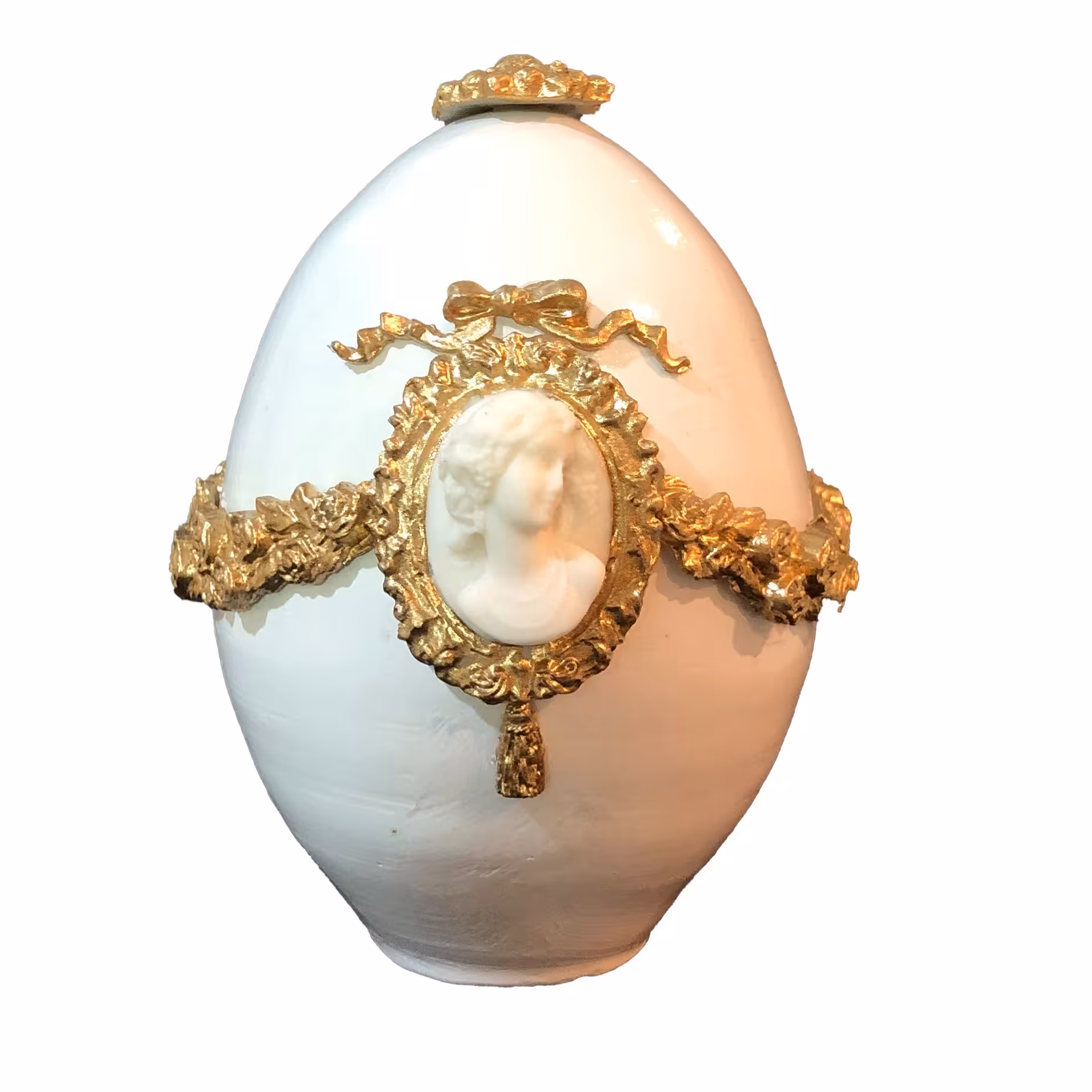 تخم مرغ تزیینی سایز بزرگ طرح الیزابت و رسه