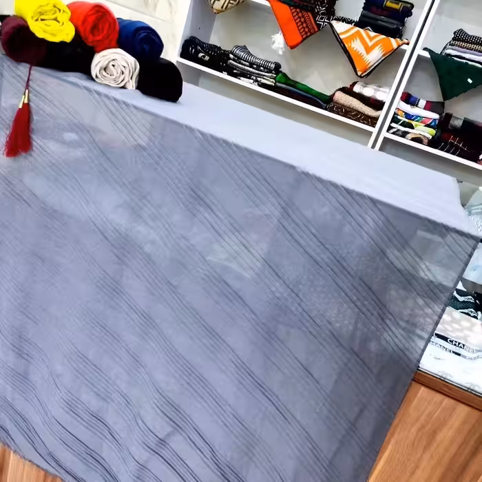 شال پلیسه نخی  قواره دار موجود 7رنگ 