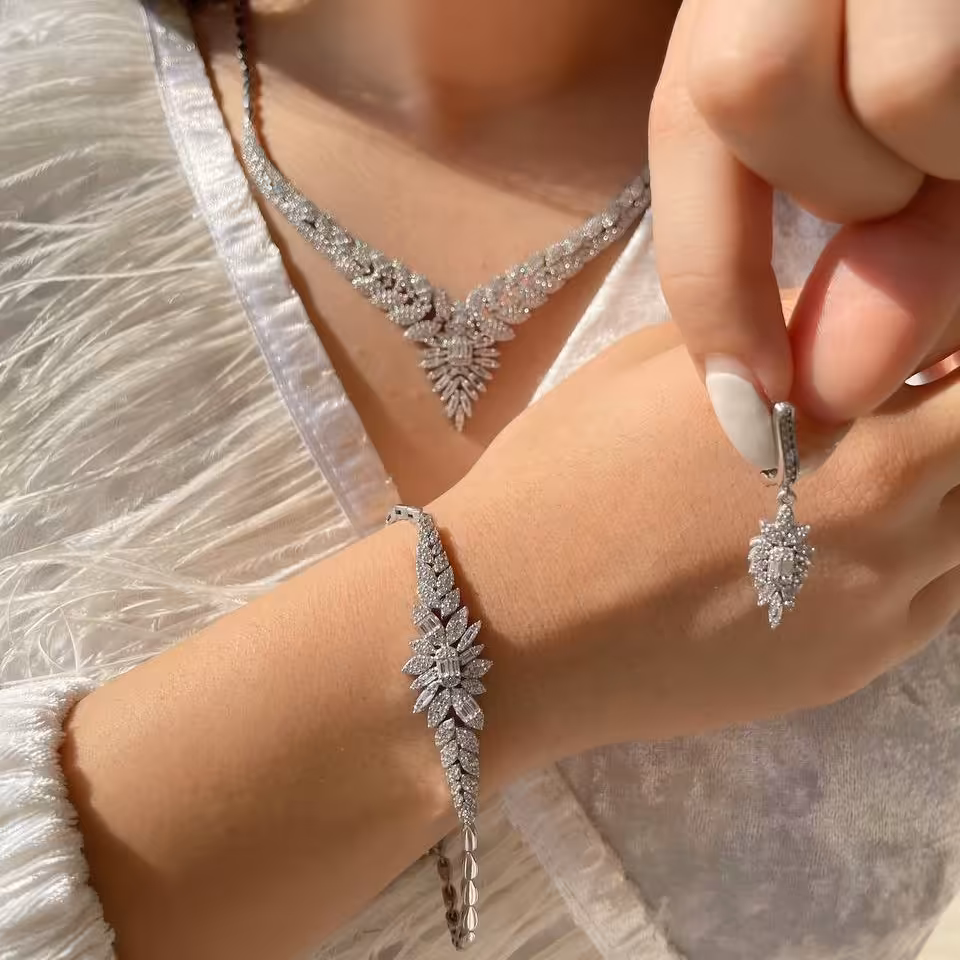 سرویس نقره جواهری 