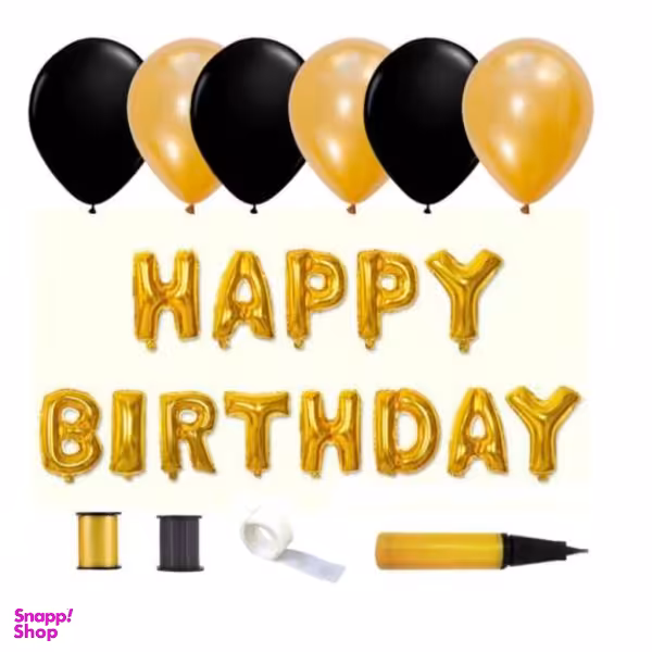 مجموعه ی 57 عددی بادکنک آرایی مدل هپی برت دی کد521