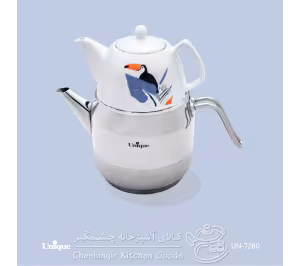 قوری و کتری استیل لوله دار 2 لیتر یونیک کد UN_7285