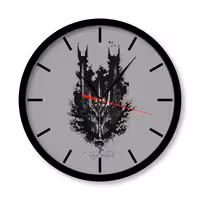 ساعت دیواری  راویتا مدل ارباب حلقه ها کد  3324  در رنگ های مشکی و سفید 